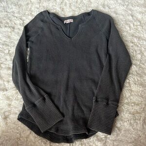 Waffle knot Knox Rose long sleeve tee